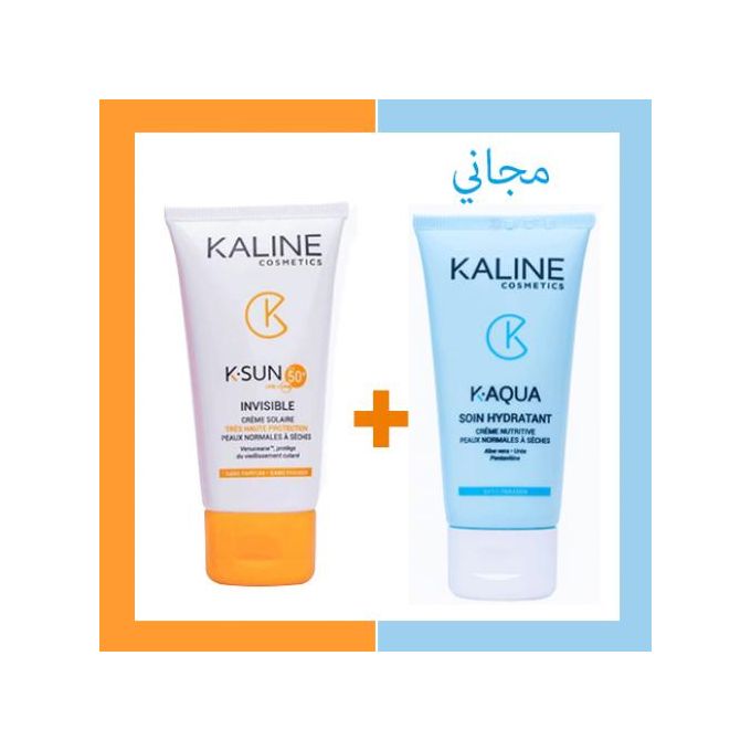 KALINE PACK K-SUN ECRAN INVISIBLE + K-AQUA SOIN HYDRATANT 50ML