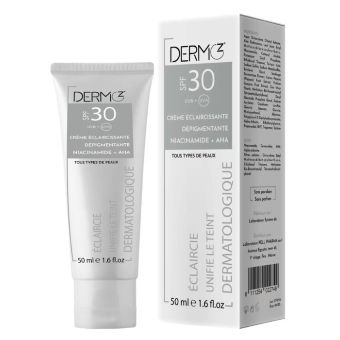 DERMO Z CREME ECLAIRCISSANTE SPF 30 TOUS TYPES DE PEAUX 50 ML Daisy.ma